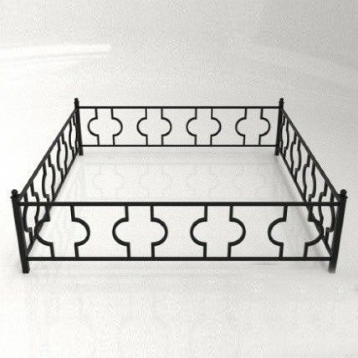 Металлическая ограда №17